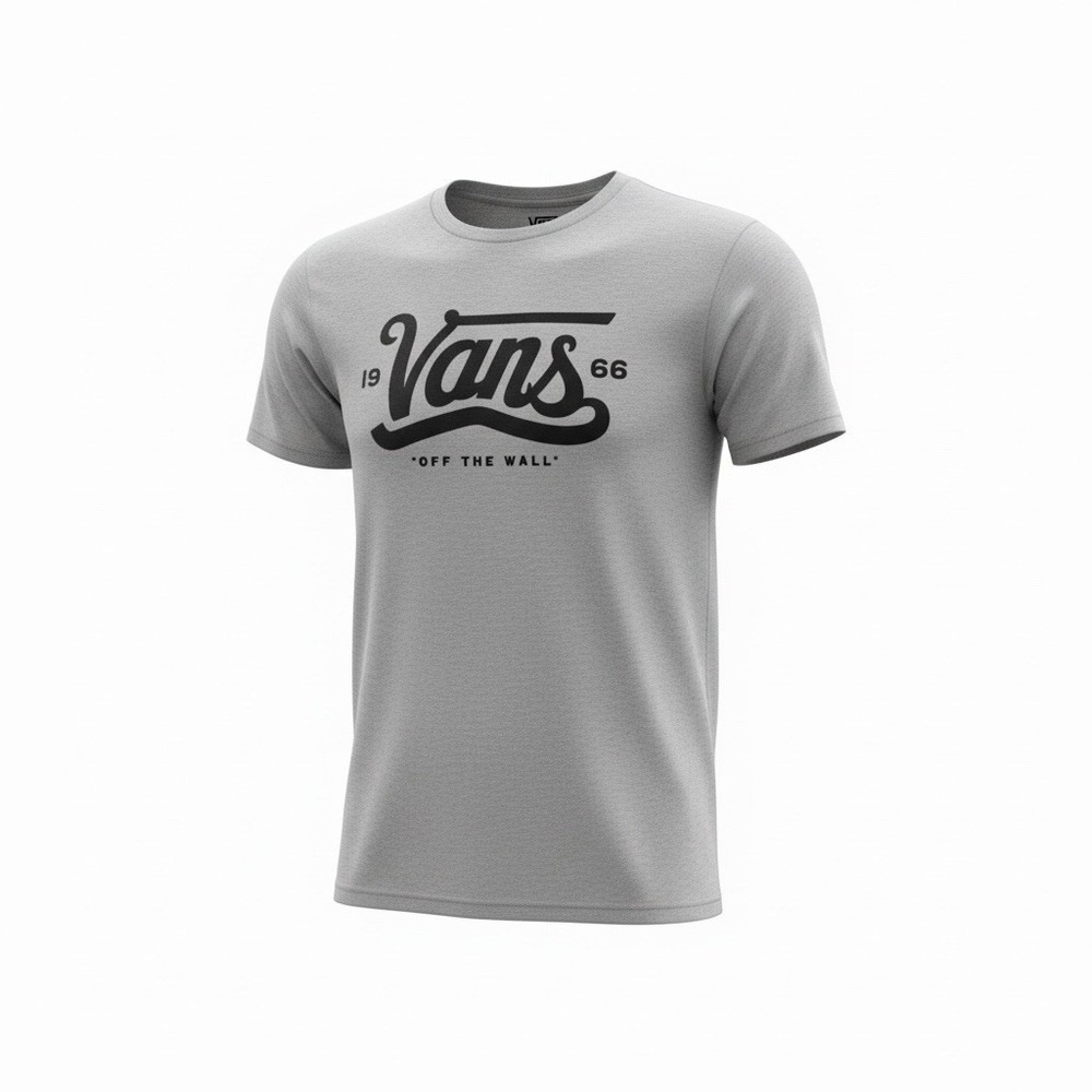 Men's Vans "Off The Wall" graphic t-shirt Size Small heather grey crew neck top